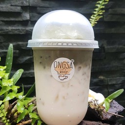 มัทฉะลาเต้นมสด