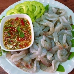 กุ้งแช่น้ำปลา กุ้งครึ่งโล
