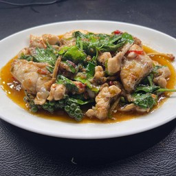 เนื้อปลาเก๋าผัดฉ่า