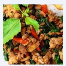ผัดกระเพา (กับข้าว)