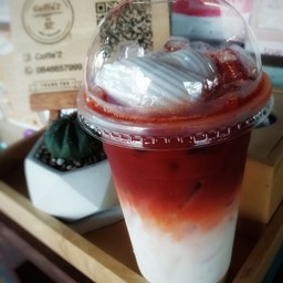 ชานม มะพร้าวน้ำหอม เย็น