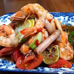 ตำกุ้งสุก