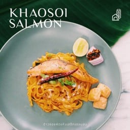 ข้าวซอยแซลมอนผัดแห้ง