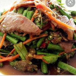 ตำถั่วคอหมูย่าง