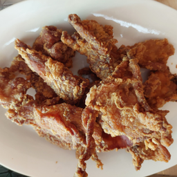 หนังไก่ทอดกรอบ닭 껍질 deep fried chicken skin
