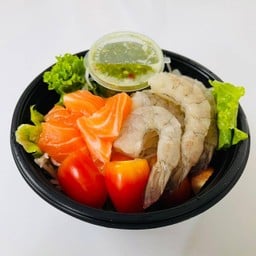 ยำกุ้งสดกับเต๋ามอน