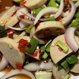 ยำหมูยอน้ำปลาร้า