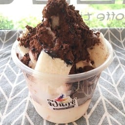 ปังเย็นนมสด โอวัลตินภูเขาไฟ