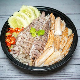 ข้าวหน้ากั้ง+ก้ามปู