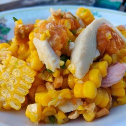 ต้นเฟิร์นไก่ย่างส้มตำ