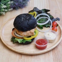 เบอร์เกอร์ชาโคลไก่สไปท์ซี่A2