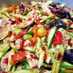 ตำแตงปลาร้าหมูยอ