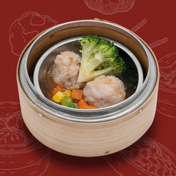 บร็อคโคลี่หมูสับน้ำแดง