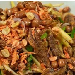 ตำมะม่วงปลากรอบ ปลาร้า