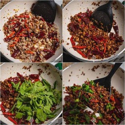 กะเพรา โคตรพริก สูตรพริกแห้ง พระงาม3