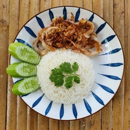 หมึกทอดกระเทียม