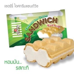 ไอศกรีม แซนด์วิช รสกะทิ