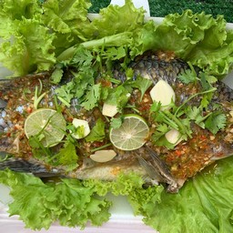 ปลานิลนึ่งมะนาว