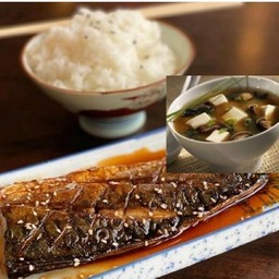 Lunch set A ข้าวปลาซาบะพร้อมซุปมิโซะ