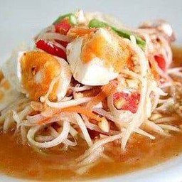 ตำซั่วไทย + ไข่เค็ม