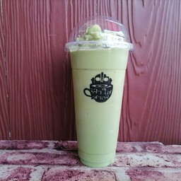 นมหมีชาเขียว