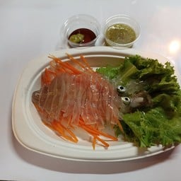 หมึกช็อต หมึกซาซิมิ หมึกเป็น By.D.N.A Tako sashimi @khlong6