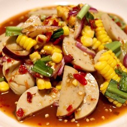 ยำหมูยอข้าวโพด