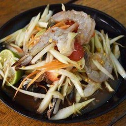 ตำไทย + กุ้งสด