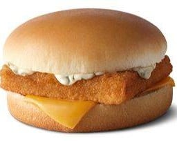 เบอร์เกอร์ปลาชีส Fish Burger with Cheese