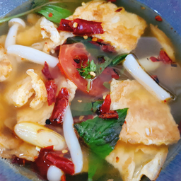 มังสวิรัติ_ต้มแซ่บไข่เจียว