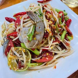 ตำปลาร้ากุ้งสด