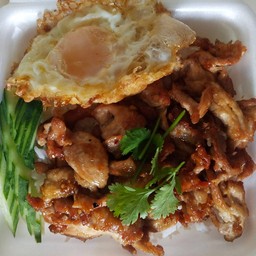 ข้าวหมูทอด