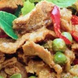 แกงขั้วแห้งหมูมะเขือพวง
