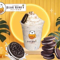 นมหมีปั่นคุกกี้แอนด์ครีม