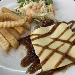 เนื้อ+ชีส ซอสหมาล่า