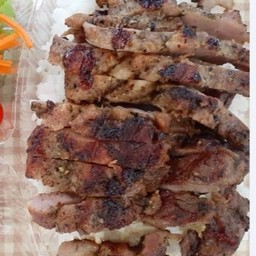 ข้าวหน้า สเต็กสันนอก (ไม่ติดมัน)