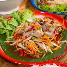 ตำปูปลาร้ากุ้งสด