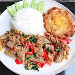 กระเพราตับหมู