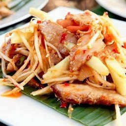 ตำคอหมูย่าง