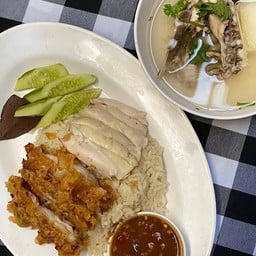 ข้าวมันไก่ต้ม+ทอด