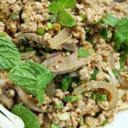 ลาบหมูสุก
