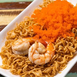 มาม่าผัดไข่กุ้ง