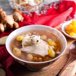 ลูกเดือย ฟองเต้าหู้ แปะก๊วย น้ำขิง