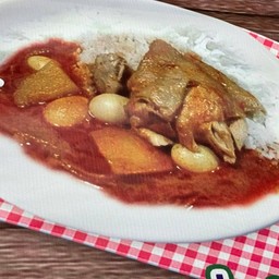 ข้าวหน้ามัสมั่นไก่