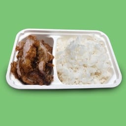 ข้าว+หมูทอด