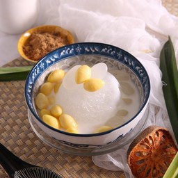 แปะก๊วย ลูกชิด นมสด