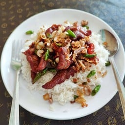 ข้าวหมูทอด