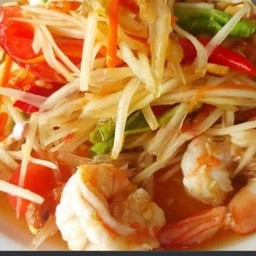 ตำไทยกุ้งสุก