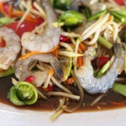 ตำกุ้งสด