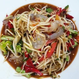 ตำกุ้งสด